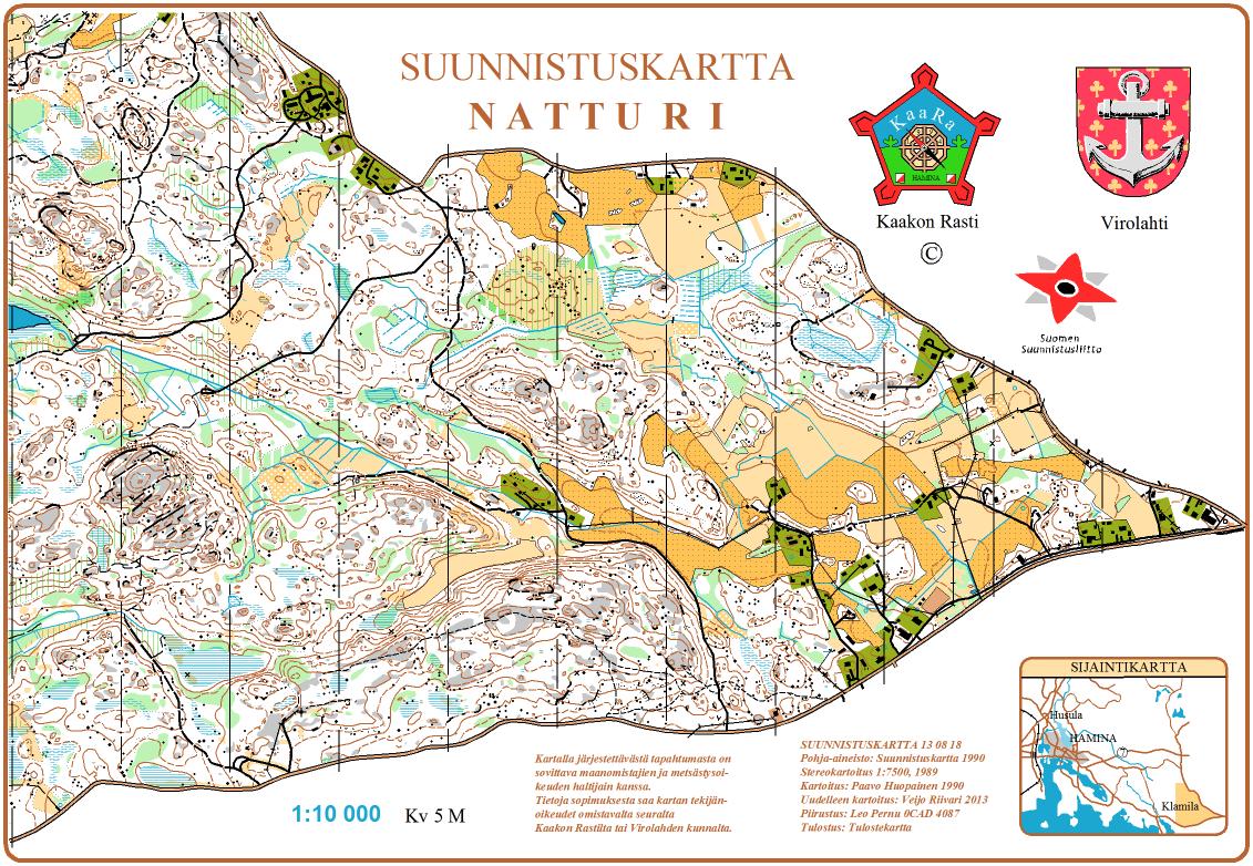 Suunnistuskartat - Kaakon kaksikko liikkuu